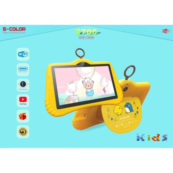S Color S700 Kids Smart Tablet 6GB RAM / 128GB ROM