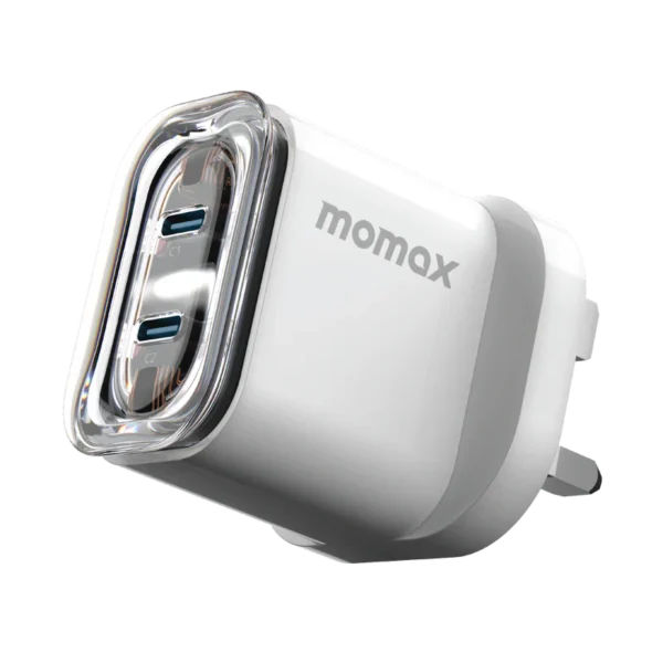 Momax 35W USB-C 2-Port GaN Charger - White