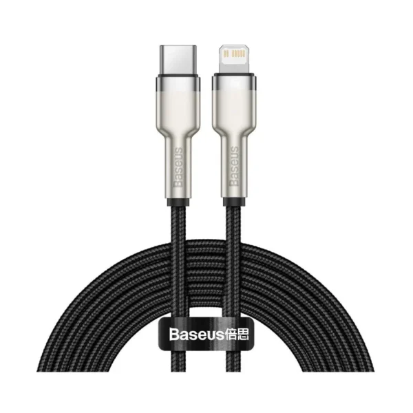 Baseus Cafule Series Metal Data Cable Type-C to iP PD 20W  1m -  Black