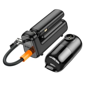 Hoco DPH05 Cool 5-in-1 Multifunctional Vacuum Cleaner & Air Pump - Black