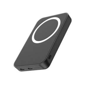 Aspor Magnetic Wireless Power Bank 5000mAh A325 - Black