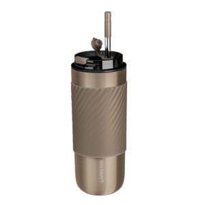 Lepresso Thermal Tumbler With Infusion Filter - Gold