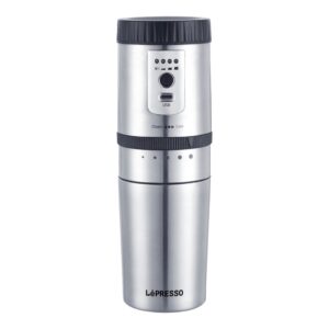 LePresso Portable Mug Burr Grinder Coffee Maker