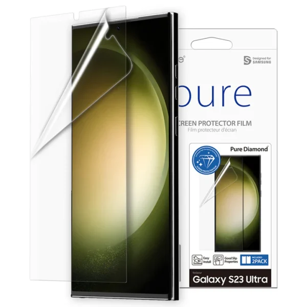 Araree Pure Diamond Film Screen Protector For Samsung Galaxy S23 Ultra - Clear