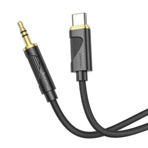 HOCO Audio AUX UPA30 to Type-C Nylon Cable - Black