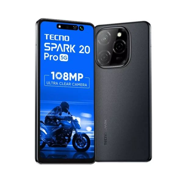 Tecno Spark 20 Pro 5G ( 256GB + 8GB ) - Black