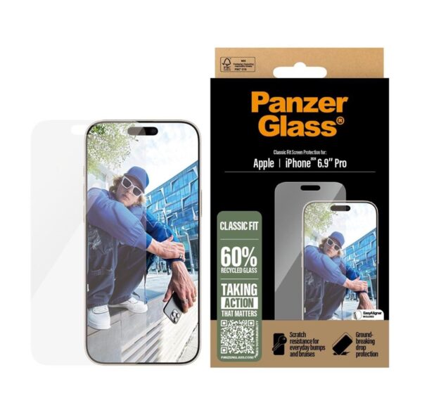 Panzer Glass Iphone 16 Pro Max Classic Fit Screen Protector - Clear