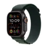 Apple Watch Ultra 2 GPS + Cellular 49mm Black Titanium Case with Dark Green Alpine Loop