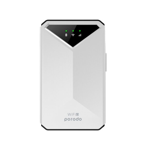 PORODO 4G LTE Wi-Fi 6 Pocket Router - White