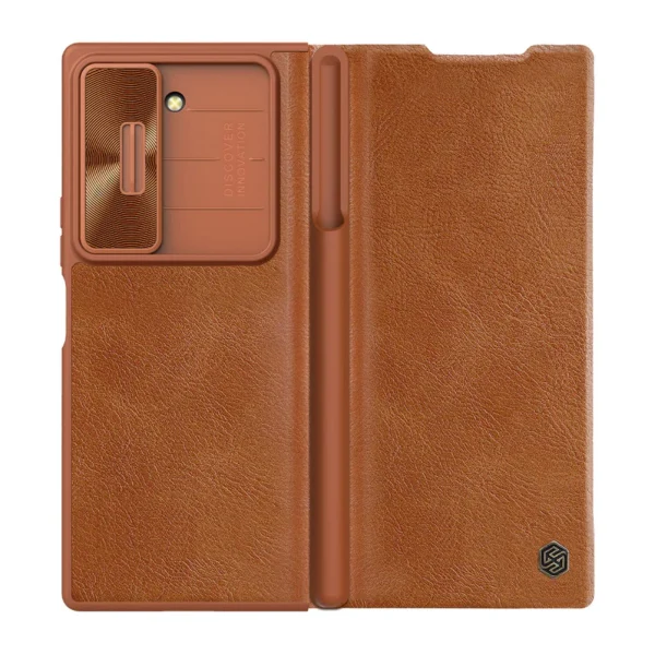 Nillkin Qin pro Protective Case for Z fold 6 - Brown