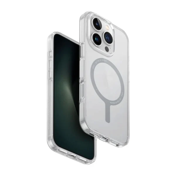 UNIQ Hybrid iPhone 16 Pro Max Case Magclick Charging Clario (Eco) - Lucent Clear