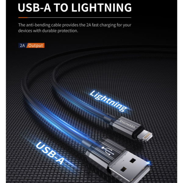 Keephone Galwa USB-A To Lightning Charge & Data Sync Braided Cable