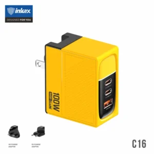 Inkax 100W Universal Charger C16 3-USB Output