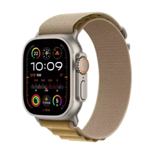 Apple Watch Ultra 2 GPS + Cellular 49mm Natural Titanium Case with Tan Alpine Loop