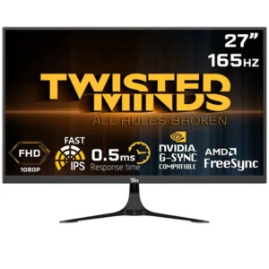 Twisted Minds 27'' FHD Fast IPS 165Hz 0.5ms HDR Gaming Monitor - Black