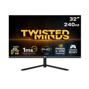 Twisted Minds 32", FHD, 240HZ, VA, 1ms HDR HDMI 2.1 Gaming Monitor