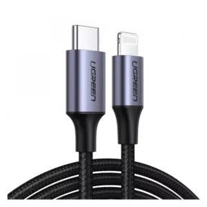 Ugreen USB-C to Lightning 2m Cable, US304 – Black