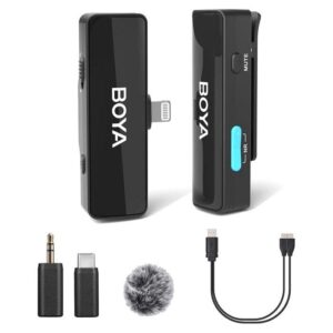 Boya (BoyaLink-A1) All in One Wireless Microphone System – Black