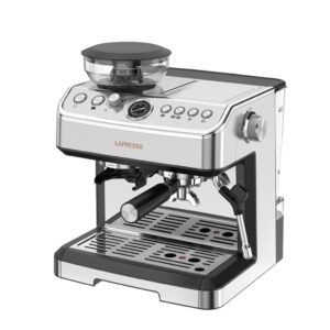 Lepresso Advanced Espresso Machine with Pressure Gauge - Silver