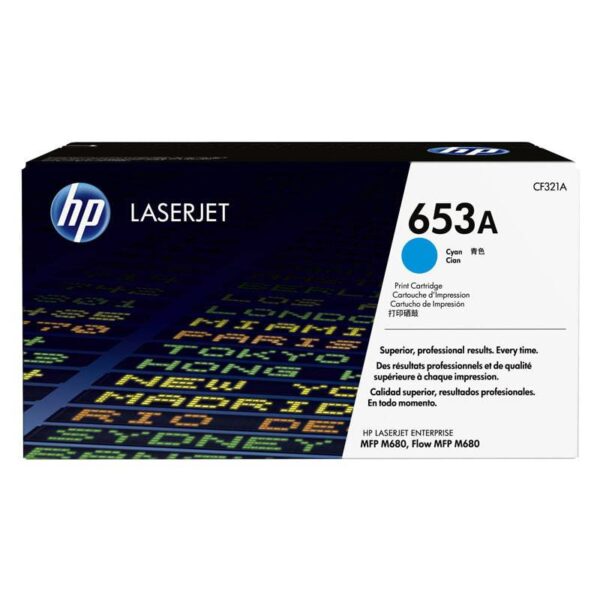 HP 653A Cyan Color - 16.5K Pages / Cyan Color / Toner Cartridge