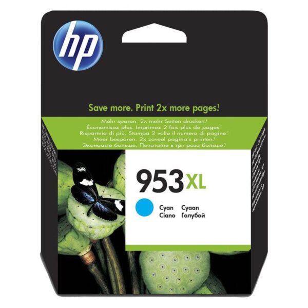 HP 953XL High Yield Cyan Ink Cartridge 1.6K Pages - Cyan Color / Ink Cartridge