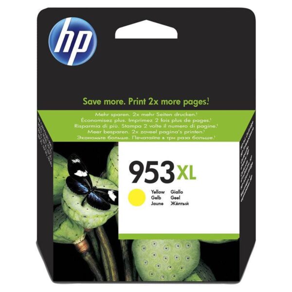 HP 953XL High Yield Yellow Ink Cartridge 1.6K Pages - Yellow Color / Ink Cartridge