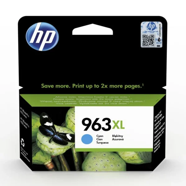 HP 963XL High Yield Cyan Original Ink Cartridge 1600 Pages - Cyan Color / Ink Cartridge