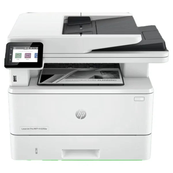 HP LaserJet Pro MFP 4103fdw - 40ppm / 1200dpi / A4 / USB / LAN / Wi-Fi / FAX / Mono Laser - Printer