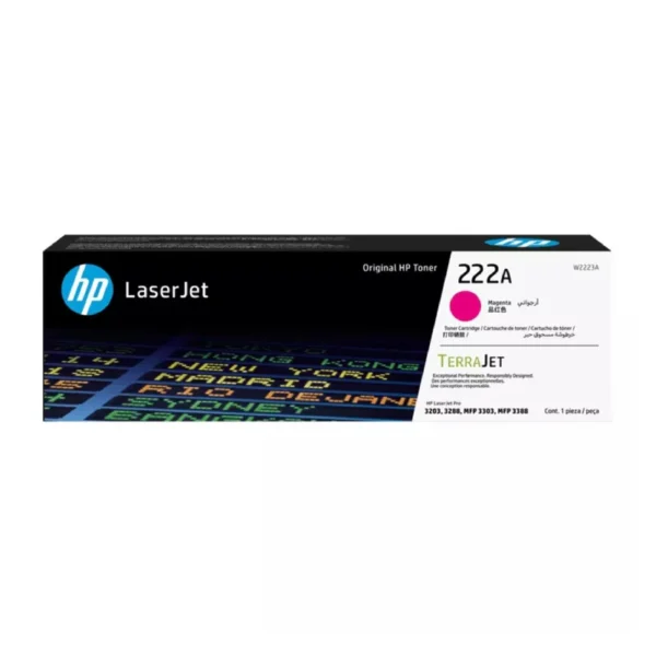 HP 222A Magenta Original LaserJet Toner Cartridge - 1200 Pages / Magenta Color / Toner Cartridge