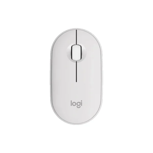 Logitech Pebble Mouse 2 M350S / Wireless / Bluetooth Mouse - Tonal White