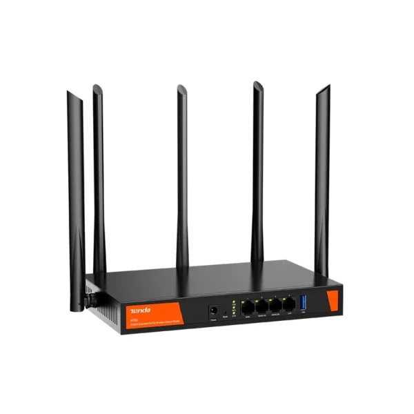 Tenda (W30E) AX3000 Dual Band WiFi-6 Wireless Hotspot Router - 5GHz (2402Mbps) / WAN / LAN