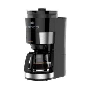 LePresso 1.2L 10 Cup Grinding Coffee Machine with Warming Base BS plug - Black