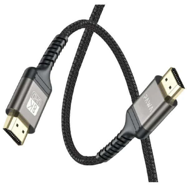 Pawa El-Caro Series Braided HDMI to HDMI 8K Cable - 3 Meter / Black