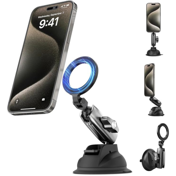 Telesin Magnetic Suction Phone Mount - Black