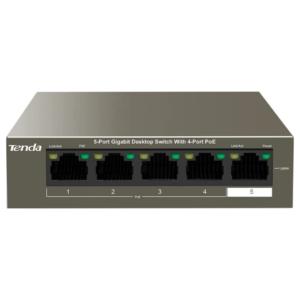 Tenda TEG1105P 5-Port Gigabit Unmanaged PoE Switch / 4 PoE Ports / 63W