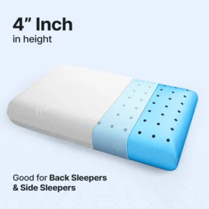 Frido Ultimate Deep Sleep Pillow (4 Inch) - White