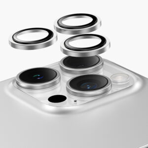 Keephone Iphone 16 Pro/16 Pro Max HD Capital Camera Lens Pretector - Silver