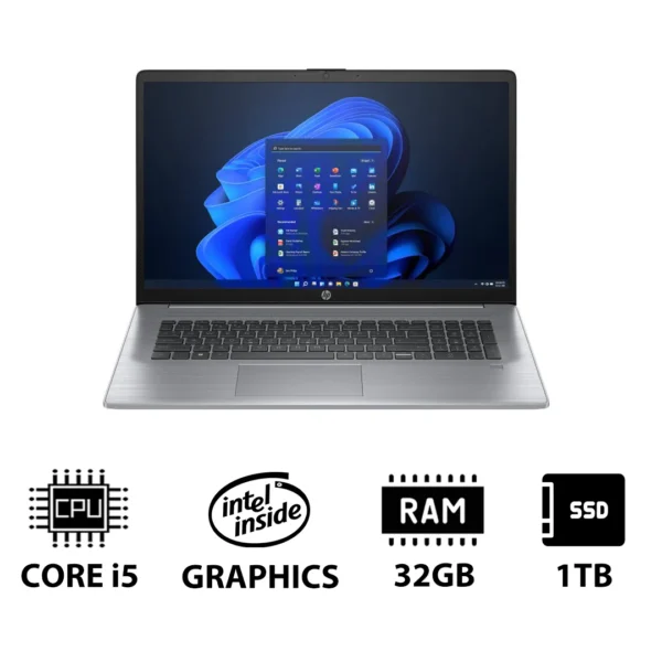 HP 470 G10 - 17.3" FHD / i5 / 32GB / 1TB (NVMe M.2 SSD) / Win 11 Pro / 1YW - Laptop