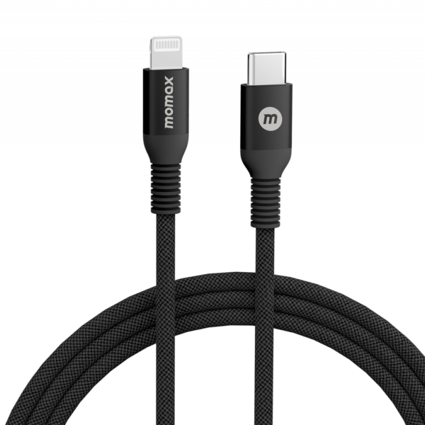 Momax Elite Link Lightning to USB-C Cable 1.2m - Black