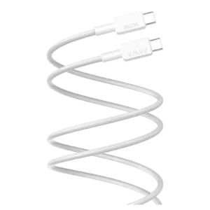 Pawa El-Claro Series Premium Braided Cable 2M USB-C to USB-C 100W - White