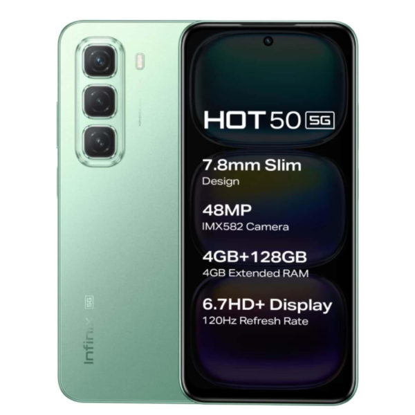 Infinix Hot 50 5G (8GB RAM + 256GB Memory) - Sage Green