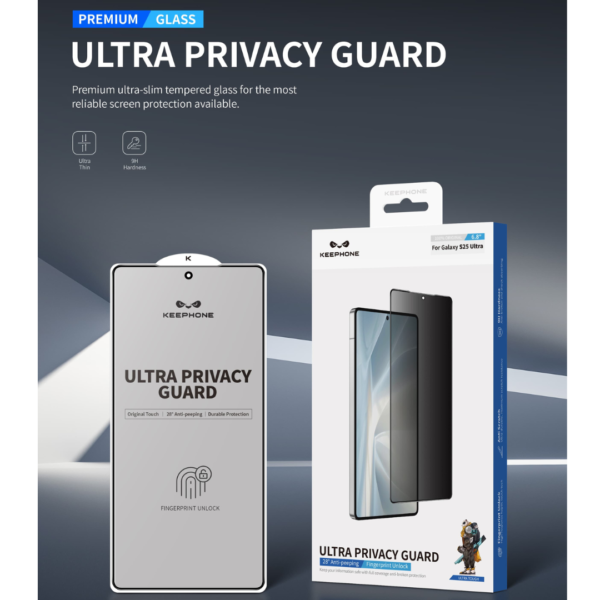 Keephone Samsung Galaxy S25 Ultra Screen Protector - Privacy