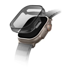 Uniq Garde Hybrid Case with Screen Protection for Apple Watch Ultra 49mm - Smoked Tinted Grey