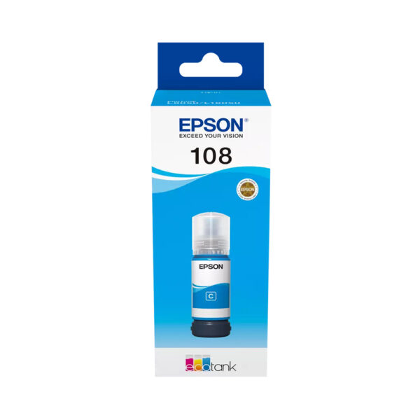 Epson 108 EcoTank ink bottle (70 ml) - Cyan