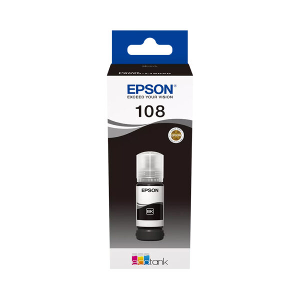 Epson 108 EcoTank ink bottle (70 ml) - Black