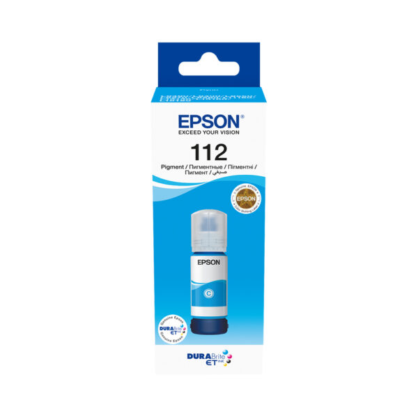 Epson 112 EcoTank Pigment Ink Bottle - Cyan