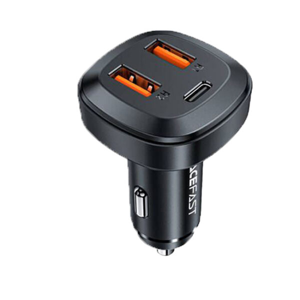 AceFast 66W Car Charger with 2 USB Ports and 1 Type-C Port