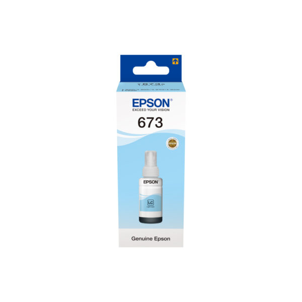 Epson T673 Ink Bottle - Light Cyan