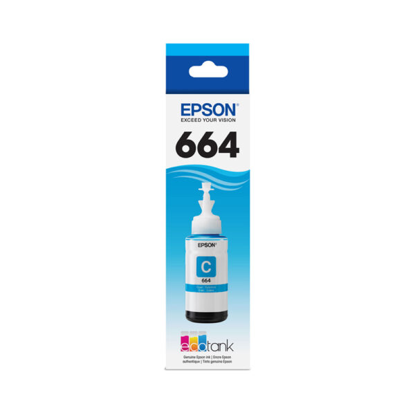 Epson 664 EcoTank Ink Bottle - Cyan