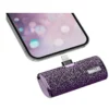 Iwalk Link Me Plus Leather Coated Pocket Battery 4500 mAh for iPhone - Purple Diamond